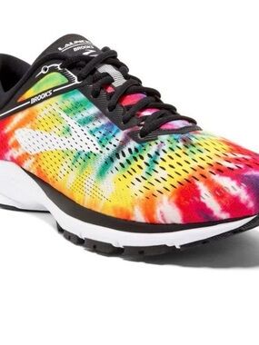 Brooks Women's Launch 5 Running Shoes - Tie-Dye Rainbow